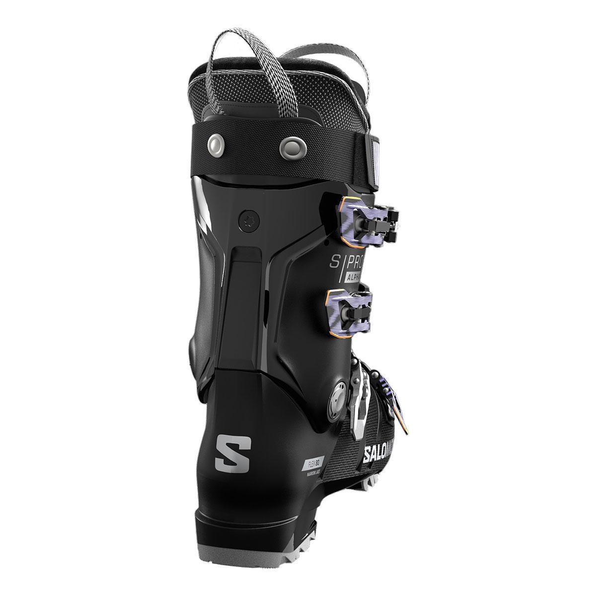 Salomon S/Pro Alpha 80 GW Boot Women's in Black and Sweet Lavender